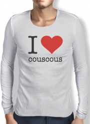 T-Shirt homme manche longue I love couscous - Plat Boulette