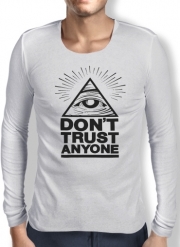 T-Shirt homme manche longue Illuminati Dont trust anyone