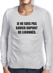 T-Shirt homme manche longue Je ne suis pas Xavier Dupont De Ligonnes - Nom du criminel modifiable