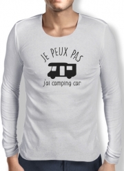 T-Shirt homme manche longue Je peux pas j'ai camping car