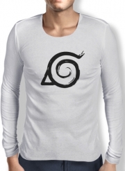 T-Shirt homme manche longue Konoha Symbol Grunge art