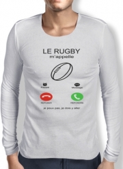T-Shirt homme manche longue Le rugby m'appelle