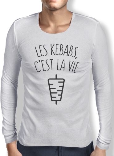 T-Shirt homme manche longue Les Kebabs cest la vie