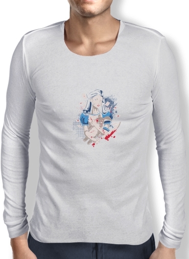 T-Shirt homme manche longue Madness in Wonderland