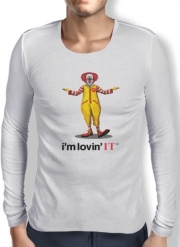 T-Shirt homme manche longue Mcdonalds Im lovin it - Clown Horror