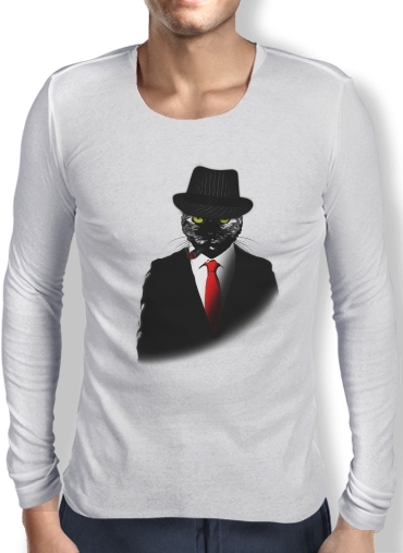 T-Shirt homme manche longue Mobster Cat