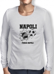 T-Shirt homme manche longue Naples Football Domicile