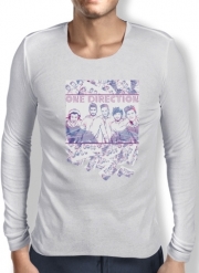 T-Shirt homme manche longue One Direction 1D Music Stars