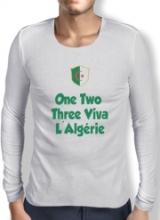 T-Shirt homme manche longue One Two Three Viva Algerie