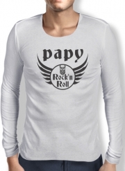 T-Shirt homme manche longue Papy Rock N Roll