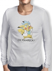T-Shirt homme manche longue Pikarick - Rick Sanchez And Pikachu 