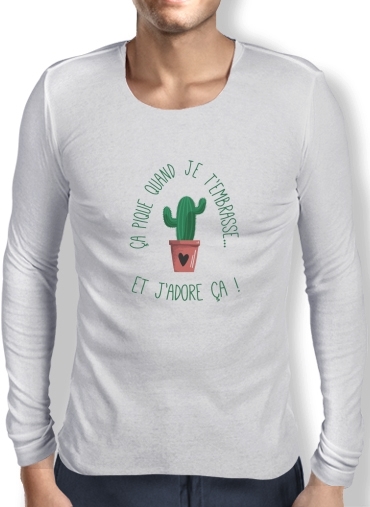 T-Shirt homme manche longue Pique comme un cactus