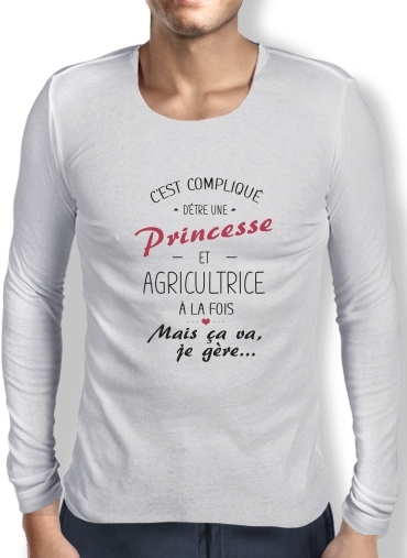 T-Shirt homme manche longue Princesse et agricultrice