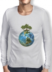 T-Shirt homme manche longue Protégeons la nature - ecologie