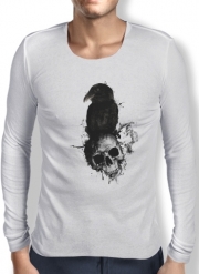 T-Shirt homme manche longue Raven and Skull