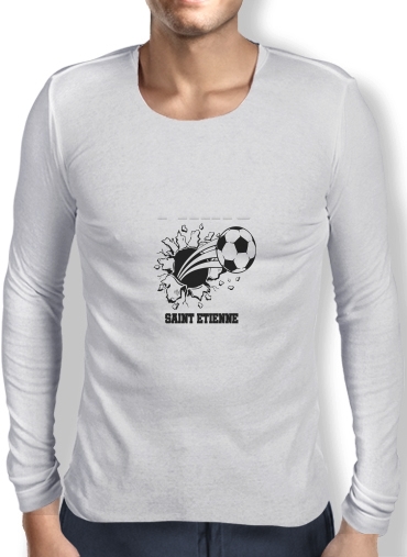 T-Shirt homme manche longue Saint Etienne Maillot Football