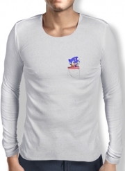 T-Shirt homme manche longue Sonic in the pocket