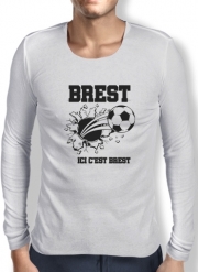 T-Shirt homme manche longue Stade Brestois Football Domicile
