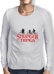 T-Shirt homme manche longue Stranger Things by bike