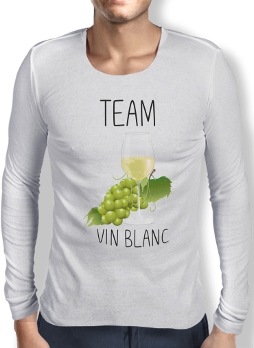 T-Shirt homme manche longue Team Vin Blanc