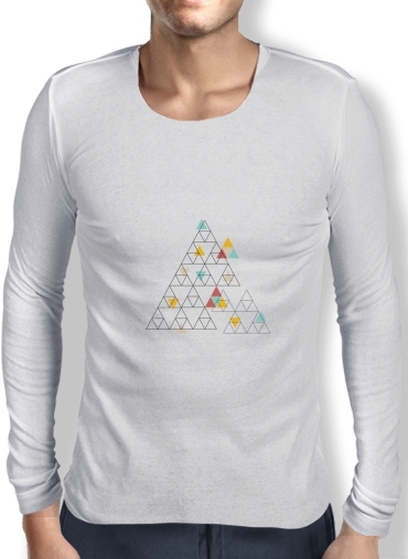 T-Shirt homme manche longue Triangle - Native American