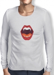 T-Shirt homme manche longue Vampire bouche
