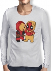 T-Shirt homme manche longue Winnnie the Pooh x Deadpool