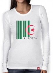 T-Shirt femme manche longue Algeria Code barre