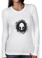 T-Shirt femme manche longue Skull alien