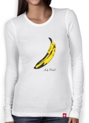 T-Shirt femme manche longue Andy Warhol Banana