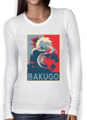 T-Shirt femme manche longue Bakugo Katsuki propaganda art