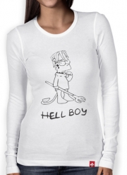 T-Shirt femme manche longue Bart Hellboy