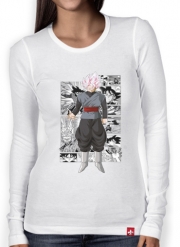 T-Shirt femme manche longue Black Goku Scan Art
