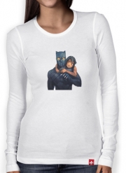 T-Shirt femme manche longue Black Panther x Mowgli