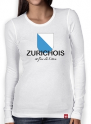 T-Shirt femme manche longue Canton de Zurich