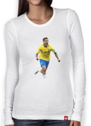 T-Shirt femme manche longue coutinho Football Player Pop Art