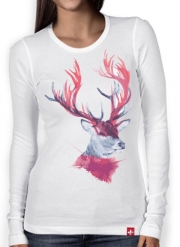 T-Shirt femme manche longue Deer paint