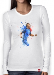T-Shirt femme manche longue Dimitri Payet Peinture Fan Art France Team 