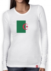 T-Shirt femme manche longue Drapeau Algerie