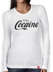 T-Shirt femme manche longue Enjoy Cocaine