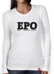 T-Shirt femme manche longue EPO Eau Pastis Olive