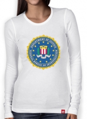 T-Shirt femme manche longue FBI Federal Bureau Of Investigation