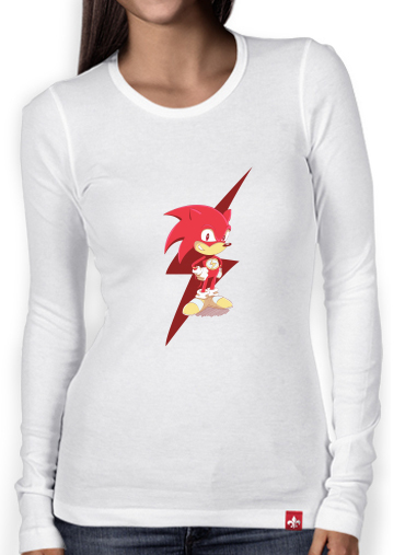 T-Shirt femme manche longue Flash The Hedgehog