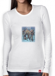 T-Shirt femme manche longue Fortnite Artwork avec skins et armes