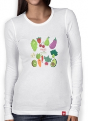T-Shirt femme manche longue Fruits and veggies