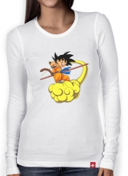 T-Shirt femme manche longue Goku Kid on Cloud GT