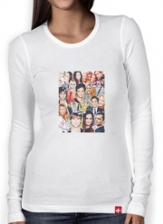 T-Shirt femme manche longue Gossip Girl Collage Fan