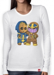 T-Shirt femme manche longue Groot x Thanos