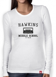 T-Shirt femme manche longue Hawkins Middle School AV Club K7