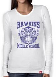 T-Shirt femme manche longue Hawkins Middle School University